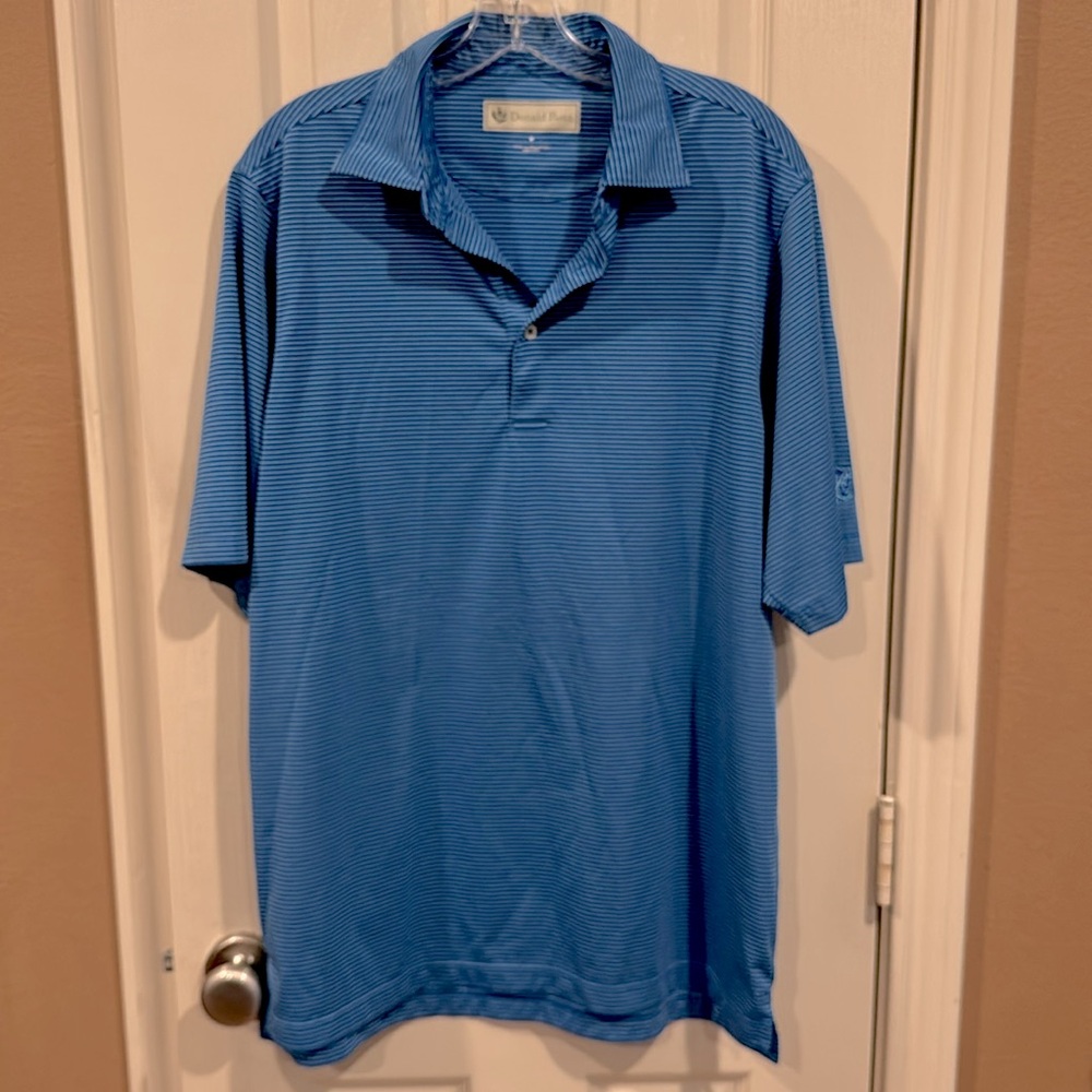 Donald Ross Sportswear Men’s Striped Polo Shirt. Sz Medium